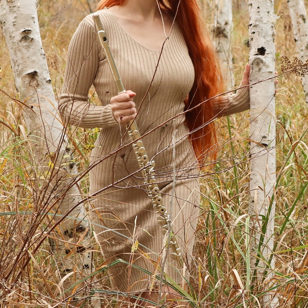 Planet Gold Sweater Dress